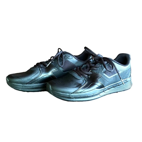 Men's Shoes for Crews Black Slip & Oil Resistant Sneakers, Size USA 9 - Picture 10 of 10